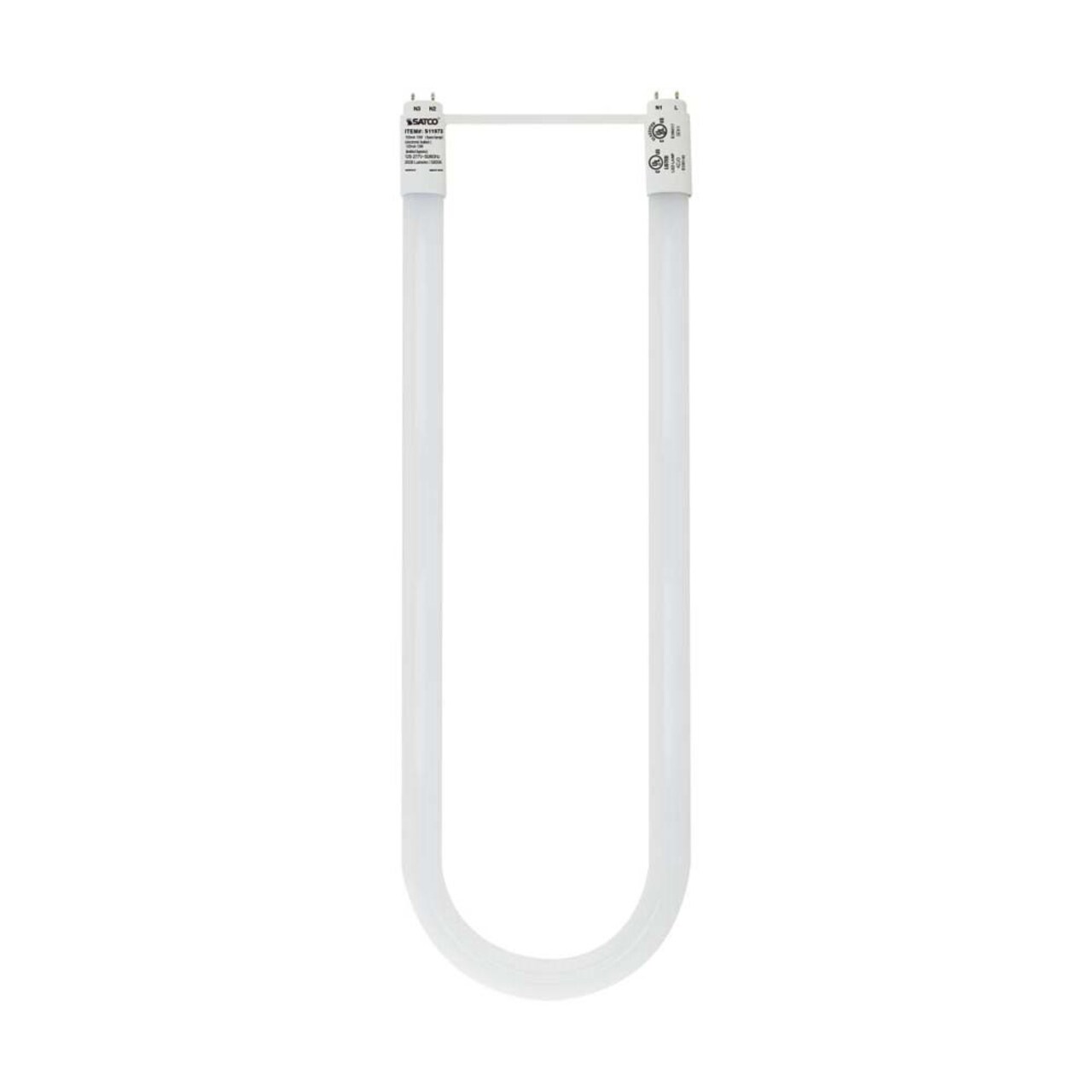 Satco 13w T8 U-Bend LED Tube G13 base 2000lm 5000K Natural Light